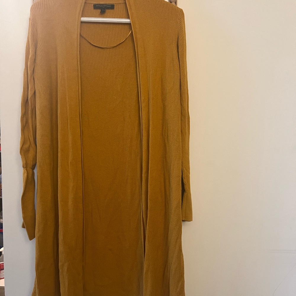 Banana Republic Golden Open Front Cardigan